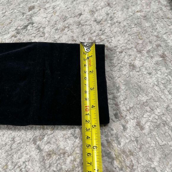 Bebe Black Velvet Military Blazer Jacket Belted Peplum Coat Y2K Womens Size 2 - Picture 9 of 10